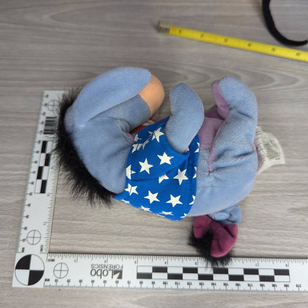 Vintage Disney Store Patriotic Beanie Plush Characters Pluto, Pooh & Eeyore - Picture 14 of 14